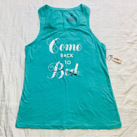 Victoria's Secret Tops - NWT Victoria’s Secret Come Back To Bed Tank Top Teal XS.